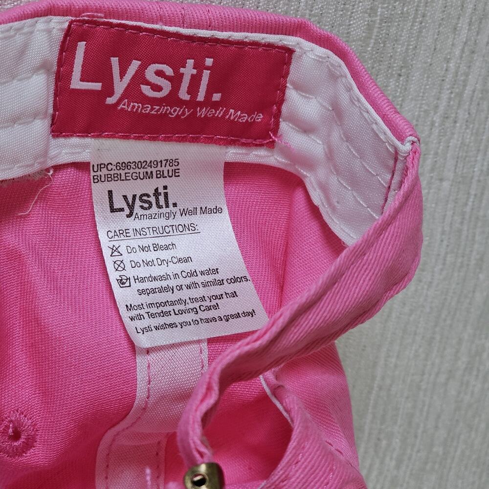Lysti Women For Trump Hat Pink Embroidered Logo American Flag USA Adjustable Cap - Picture 6 of 6